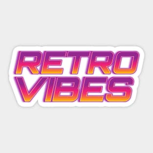 Retro Vibes vintage 80s Style Sticker